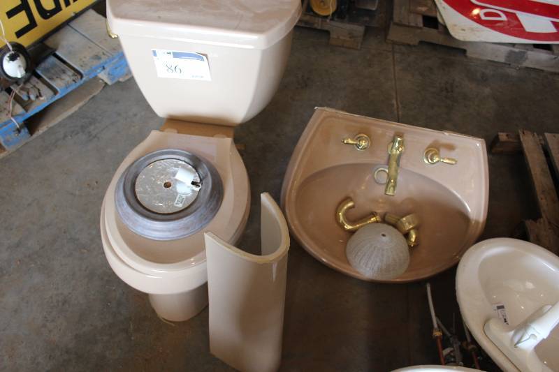 Lot of (2) Including Toilet Sink wHardware.