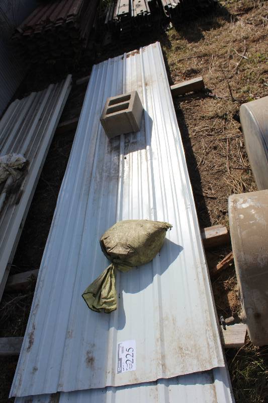 Lot of (5) Metal Roofing Sheets.