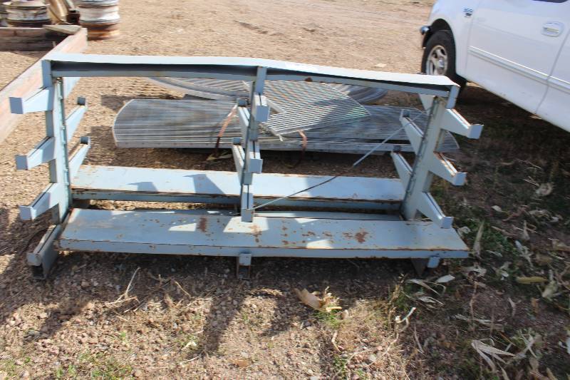 Metal Shelf wArms 32� x 75� x 36�.
