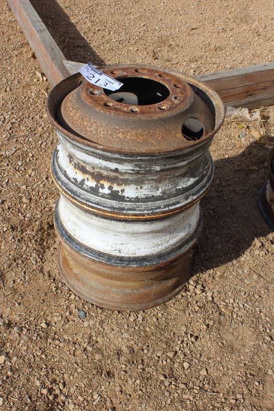Lot of (3) Semi Rims 10 Lug.