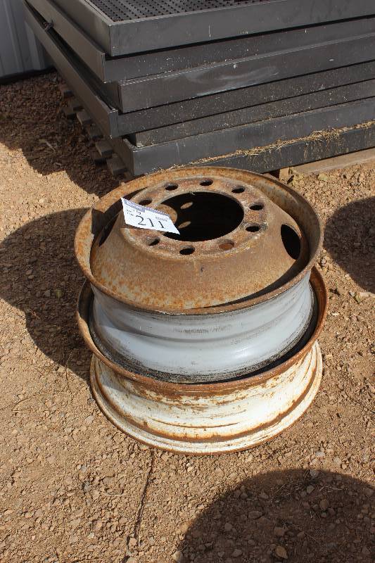 Lot of (2) Semi Rims 10 Lug.
