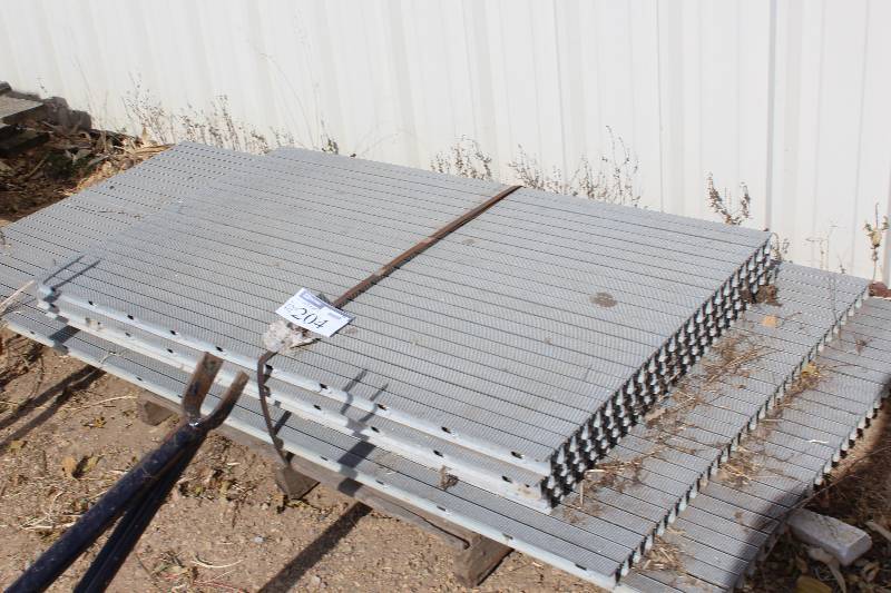 Pallet Lot of Metal I-Bar Boards 34.5� x 59� 40� x 94�.
