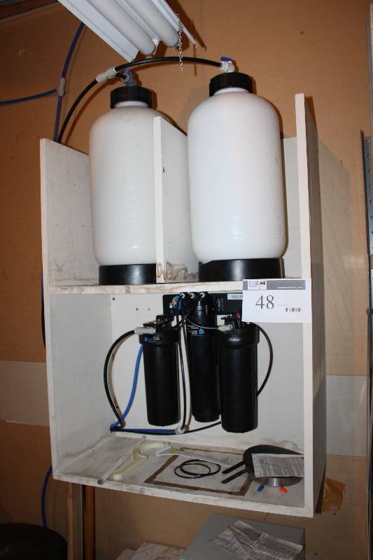 lot 48 image: Kinetico MACguard Filtration System  Reverse Osmosis water system with 2 pressurized storage tanks