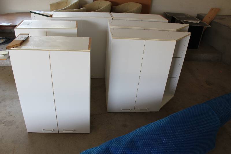 lot 52 image: Lot of (2) Storage Cupboards 38 x 13 x 36.