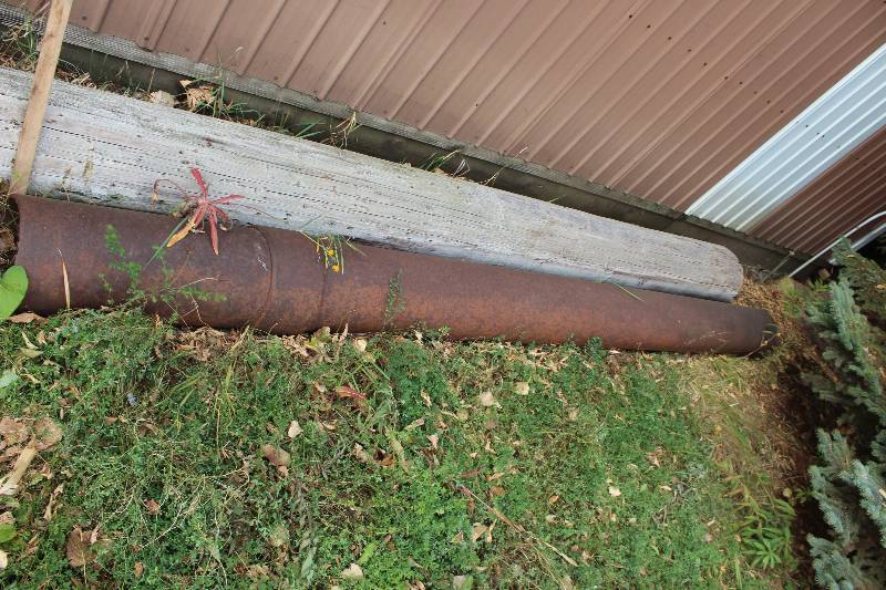 lot 86 image: Metal Pipe 12 Thick 10 Diameter 150 Length.