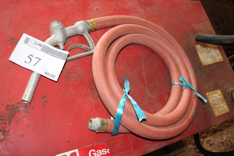 lot 57 image: 10 foot Fuel Filler Hose with Nozzle