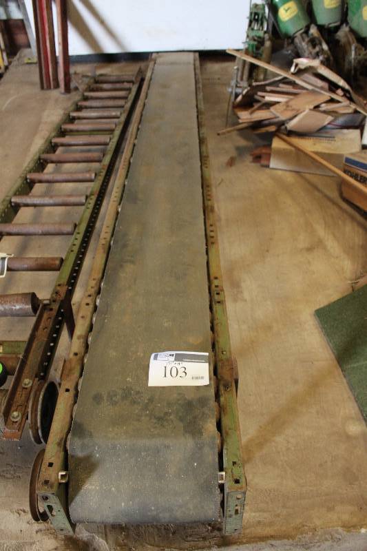 lot 103 image: Conveyor Belt 157 x 19.