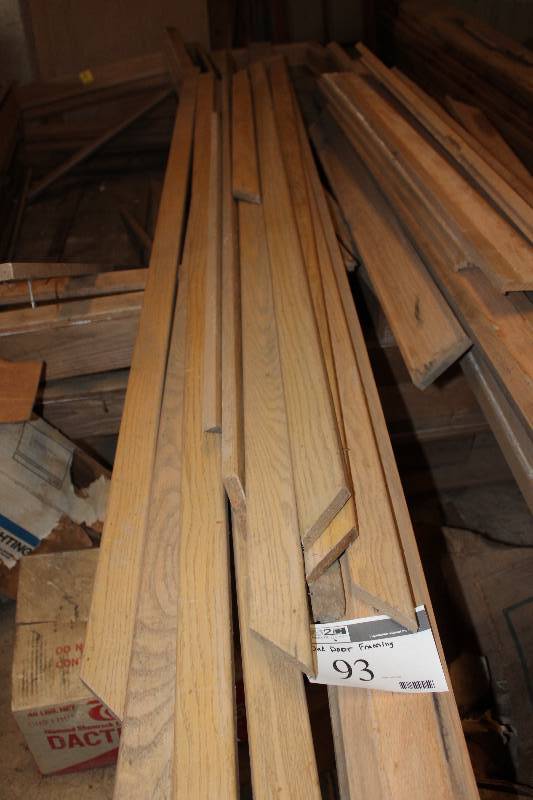 lot 93 image: Oak Door Framing.