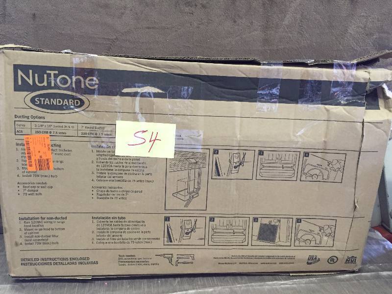 Nutone Standard 30 Hood Range