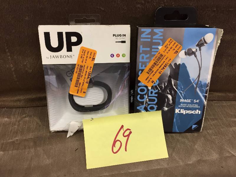 UP jawbone and KLIPSCH Headphones