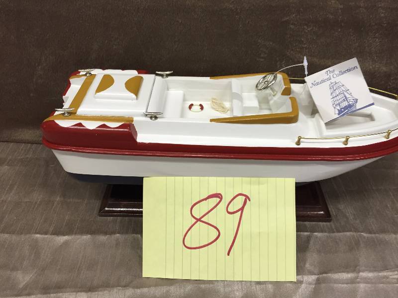 Wood Decorative Boat