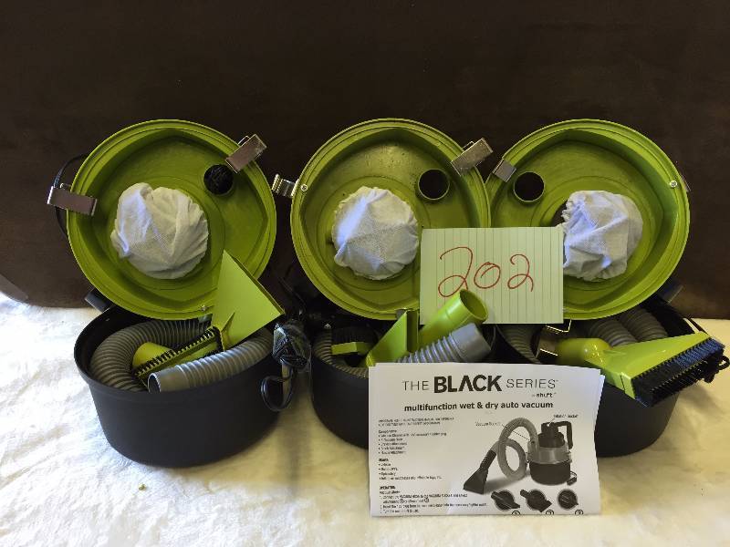 Lot of 3 Wet and Dry auto Vacuums