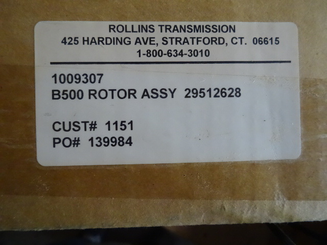 lot 49 image: B500 Rotor Assembly Part 29512628