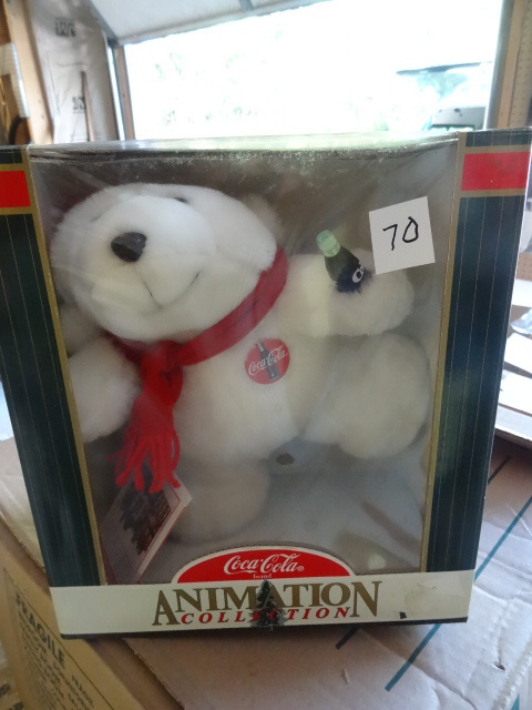 lot 70 image: Coca Cola Animated Bear Collectable