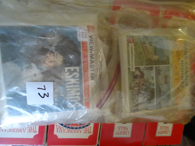 lot 73 image: Lot of Approx 15 vintage View Master Reels