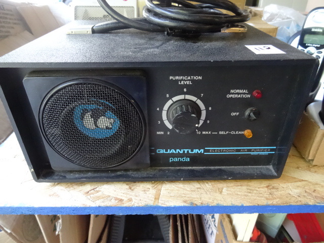 lot 112 image: Quantum Panda Electronic Air Ionizer-Purifier