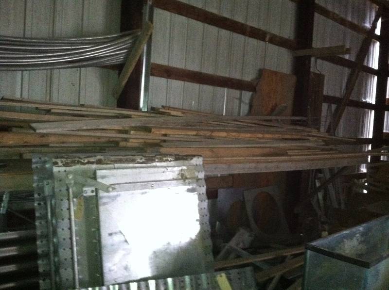 Lumber on RIGHT side of Shelf