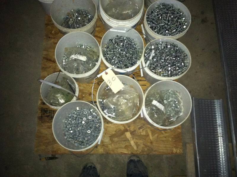 Pallet of Nuts and Bolts