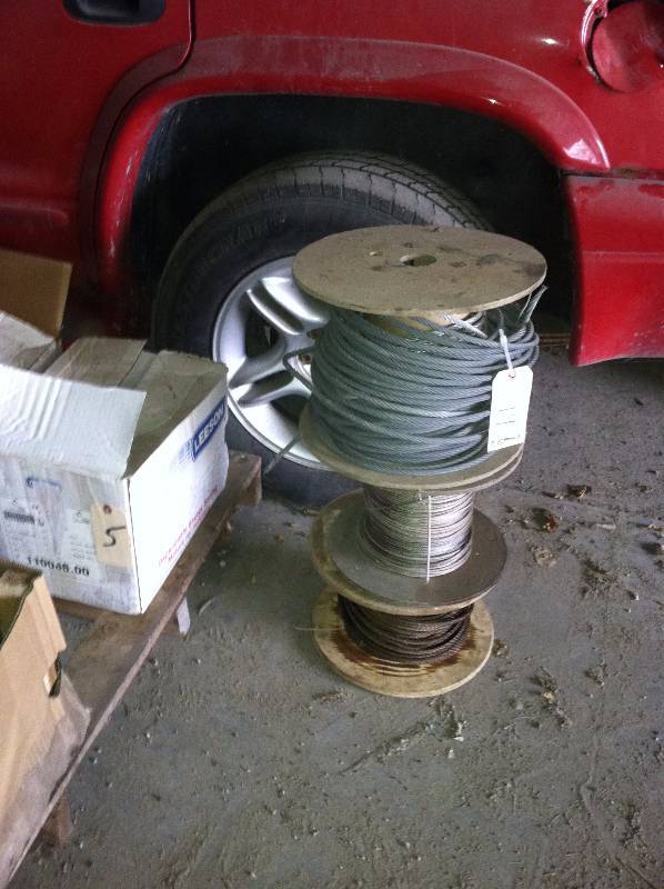 3 Partial Rolls of Cable
