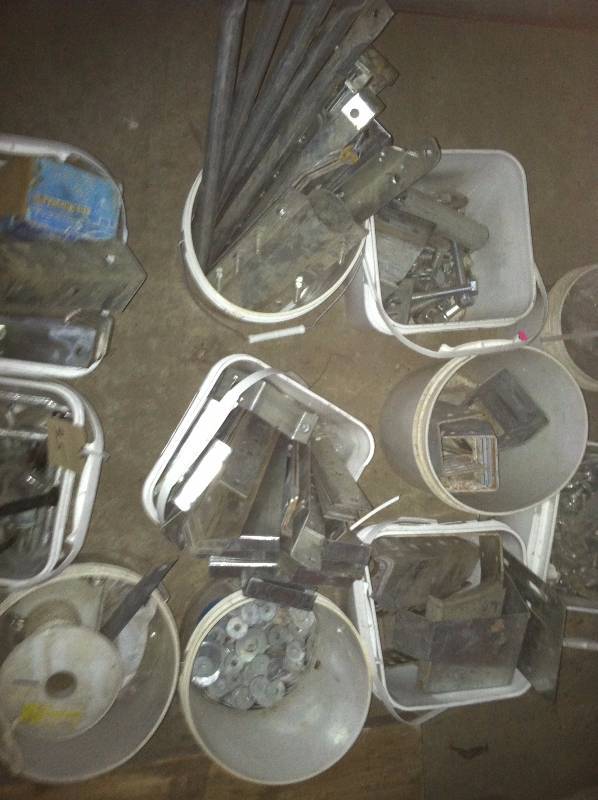 Lot of Nuts & Bolts, Washers Brackets & more