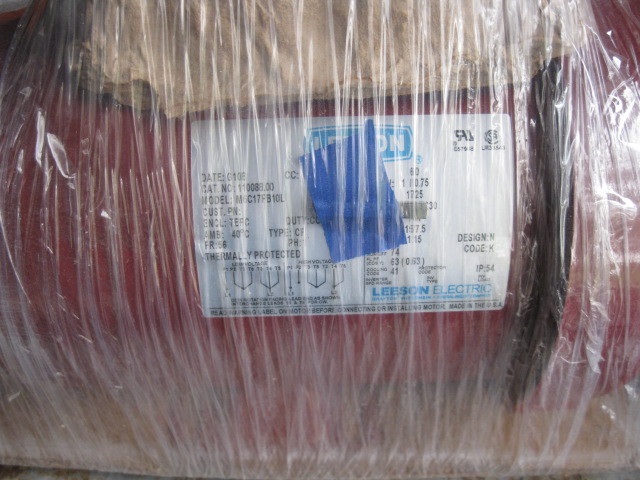 NEW 1 HP Electric Single Phase Leeson Motor