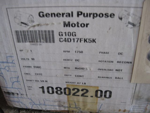 NEW 1 HP Electric DC Phase Leeson Motor