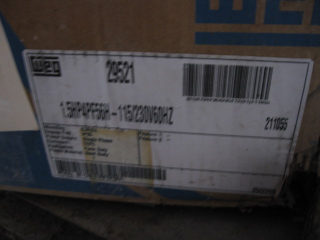 NEW 1 12 WEG Single Phase Motor