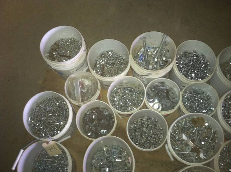 Pails of Nuts & Bolts