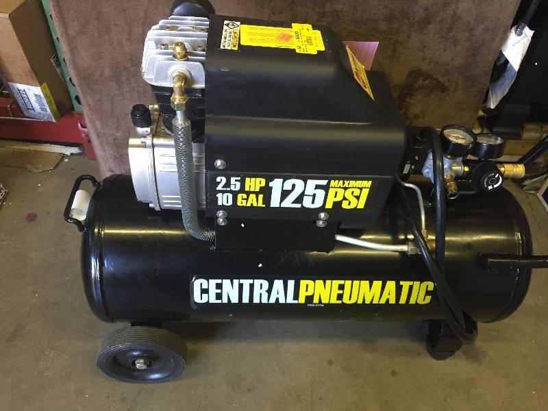 Central Pneumatic 8 gal. 2 HP 125 PSI Oil Lube Air Compressor | KX REAL ...