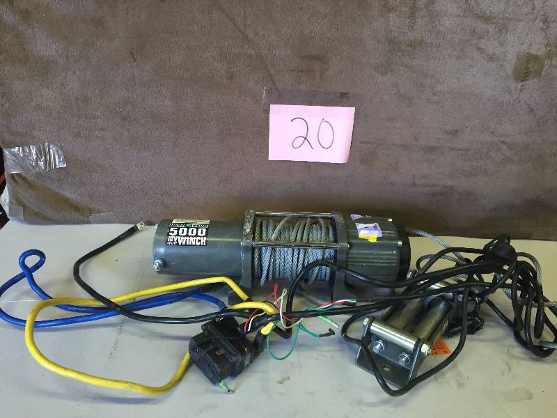 lot 20 image: Badland 5000 Lb AtvUtility Electric Winch With Automatic Load-Holding Brake