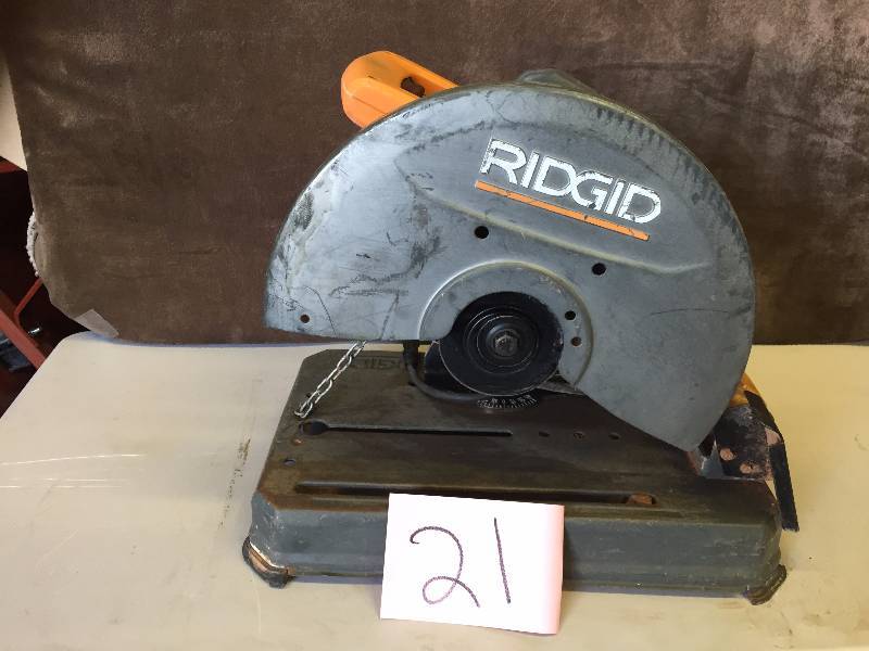 lot 21 image: Ridgid 15-Amp 14 in. Abrasive Cut-Off Machine