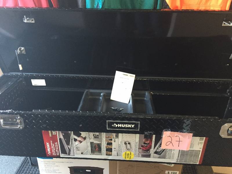 lot 27 image: Husky 70 in. Topsider Black Low-Profile Truck Box