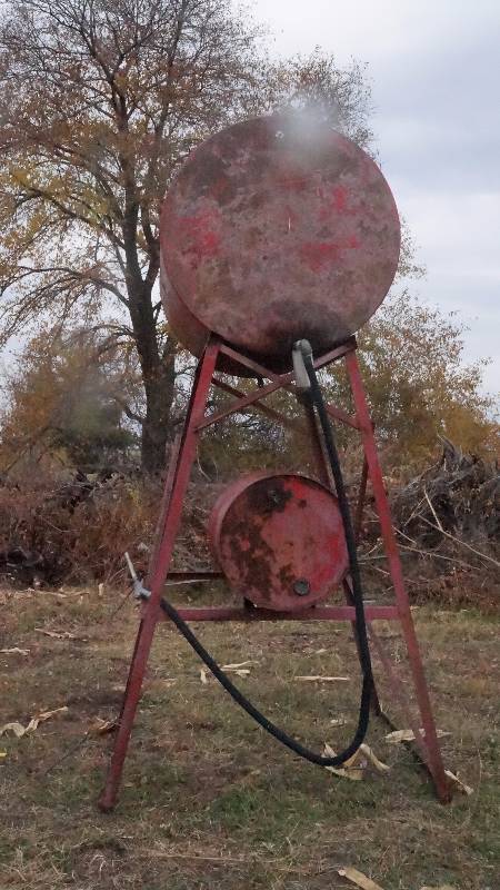 Outdoor Fuel Tank on Stand (Dual Tank)