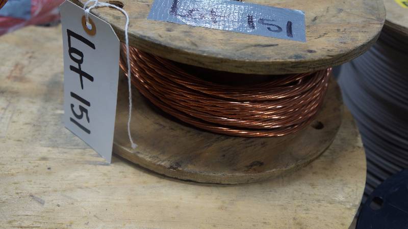 lot 151 image: NEW Spool of UnmarkedUnidentified Copper Wire
