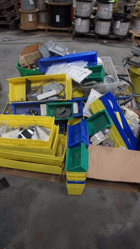 lot 400 image: Pallet of Misc. Electrical Inventory