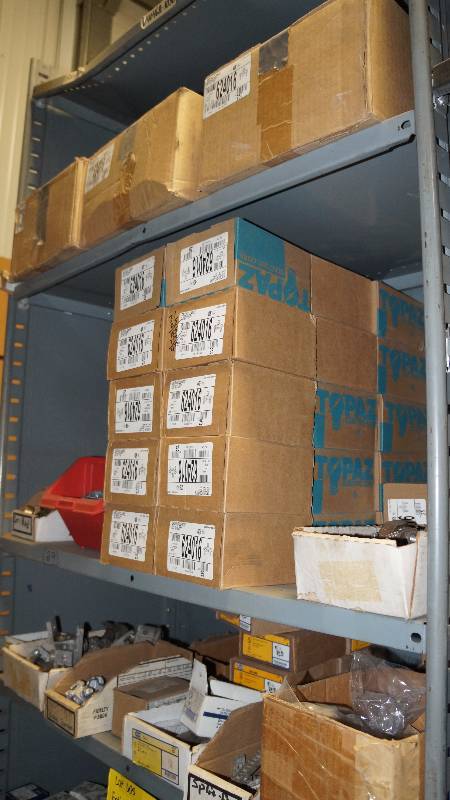 lot 605 image: Mixed Lot Of Wire Connectors, Ground Clamps, And Compression Connectors