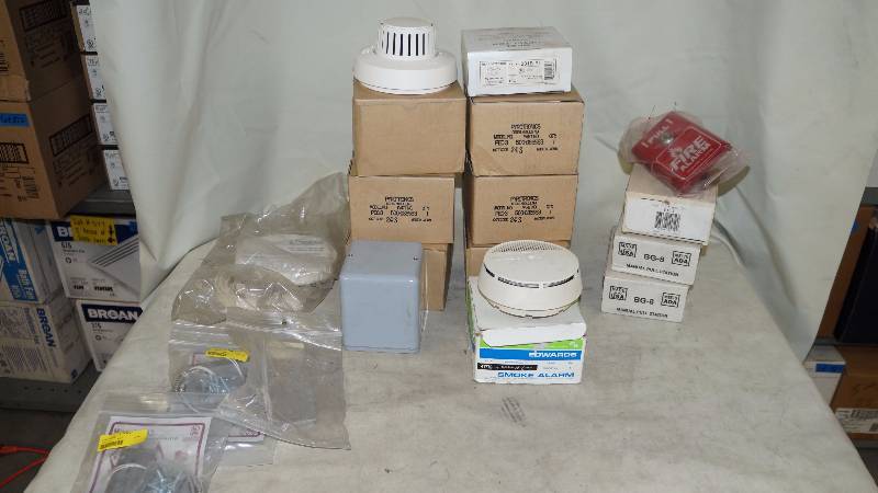 lot 588 image: Box Of Security Switches and Alarm Items