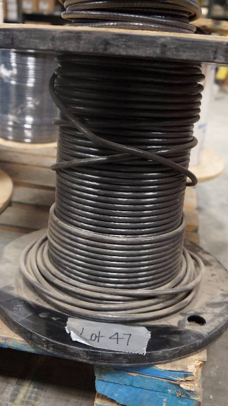 lot 47 image: NEW Partial of 1000 Spool of Belden Series 8 75 OHM Coax 18 AWG Cuobond IV Quad CATV Cable