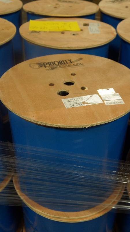 lot 49 image: NEW Unopened 1000 Spool of Priority Wire & Cable, Inc. RG6UDUAL1000RL RG6U 60% 18AWG 3.0 GHZ UL or C(UL) CM