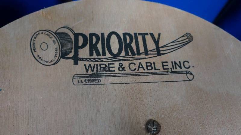 lot 50 image: NEW Unopened 1000 Spool of Priority Wire & Cable, Inc. RG6UDUAL1000RL RG6U 60% 18AWG 3.0 GHZ UL or C(UL) CM