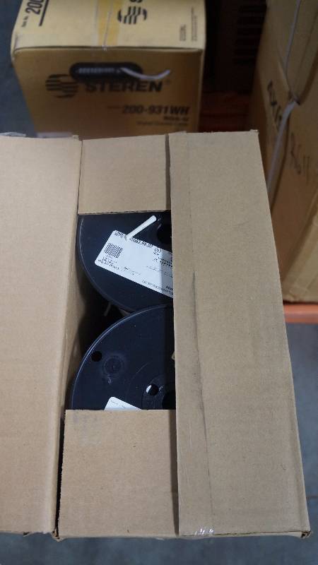 lot 119 image: NEW Sealed Box 1000 (500 x 2) Carol Brand General Cable 3 Cond 18 Guage Unshielded Type CL2 UL Thermostat Cable