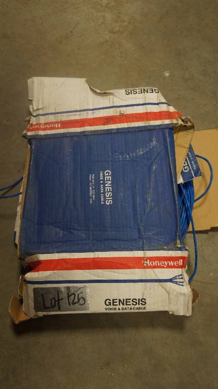lot 125 image: NEW Partial Spool of Honeywell Genesis Voice & Data Cable