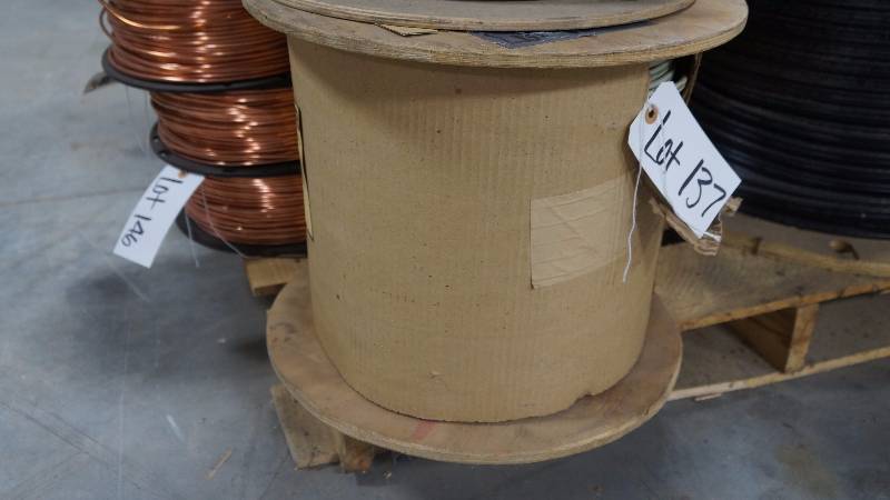 lot 137 image: NEW UNOPENED 1000 Spool of ESSEX 14-2 Type UF-B with Ground 600 Volt E25682