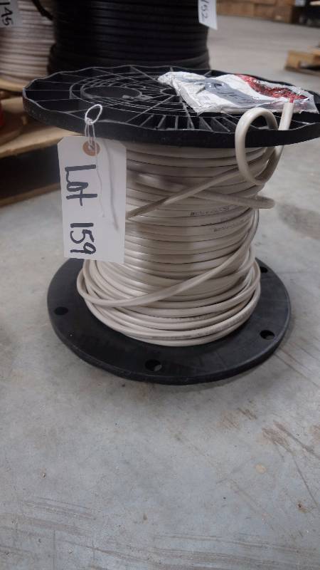 lot 159 image: NEW Partial Spool of  EEGR Hall NM-B 14-3 WG 600V Cirtex-A (UL) EZ-Strip(R) Plus