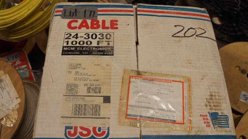 lot 172 image: NEW JSC Hi-Strand 162 Unshielded Audio Cable White CL3