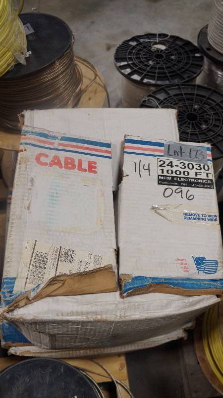 lot 173 image: NEW JSC Hi-Strand 162 Unshielded Audio Cable White CL3