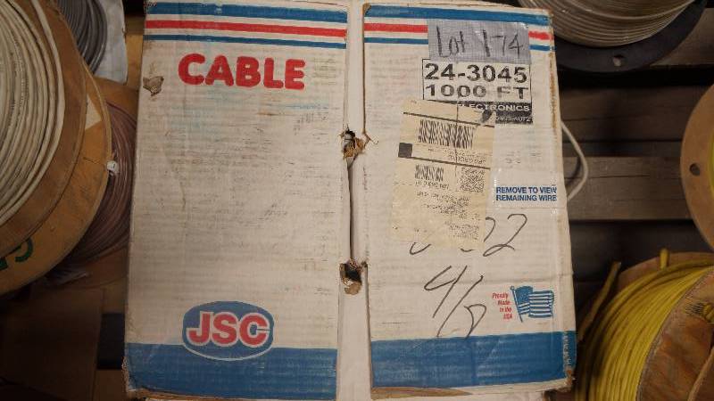 lot 174 image: NEW JSC Hi-Strand 164 Unshielded Audio Cable White CL3