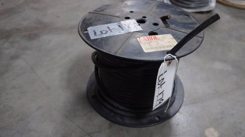 lot 179 image: NEW Spool of Carol 163 SOW Black NEC Standard 90CV600V Cable