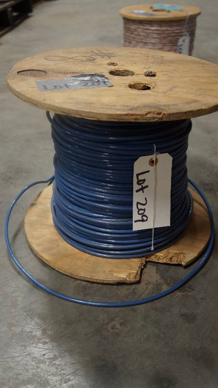 lot 209 image: NEW Partial Spool of Triangle Wire & Cable S 8AWG THHN or THWN or Gasoline & Oil Res. II or MTW (UL) Etc. Cable