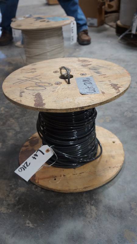 lot 216 image: NEW Partial Spool of Triangle Wire S 8 AWG THHN or THWN or O&G Res Wire